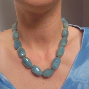 Beautiful Natural Aquamarine necklace